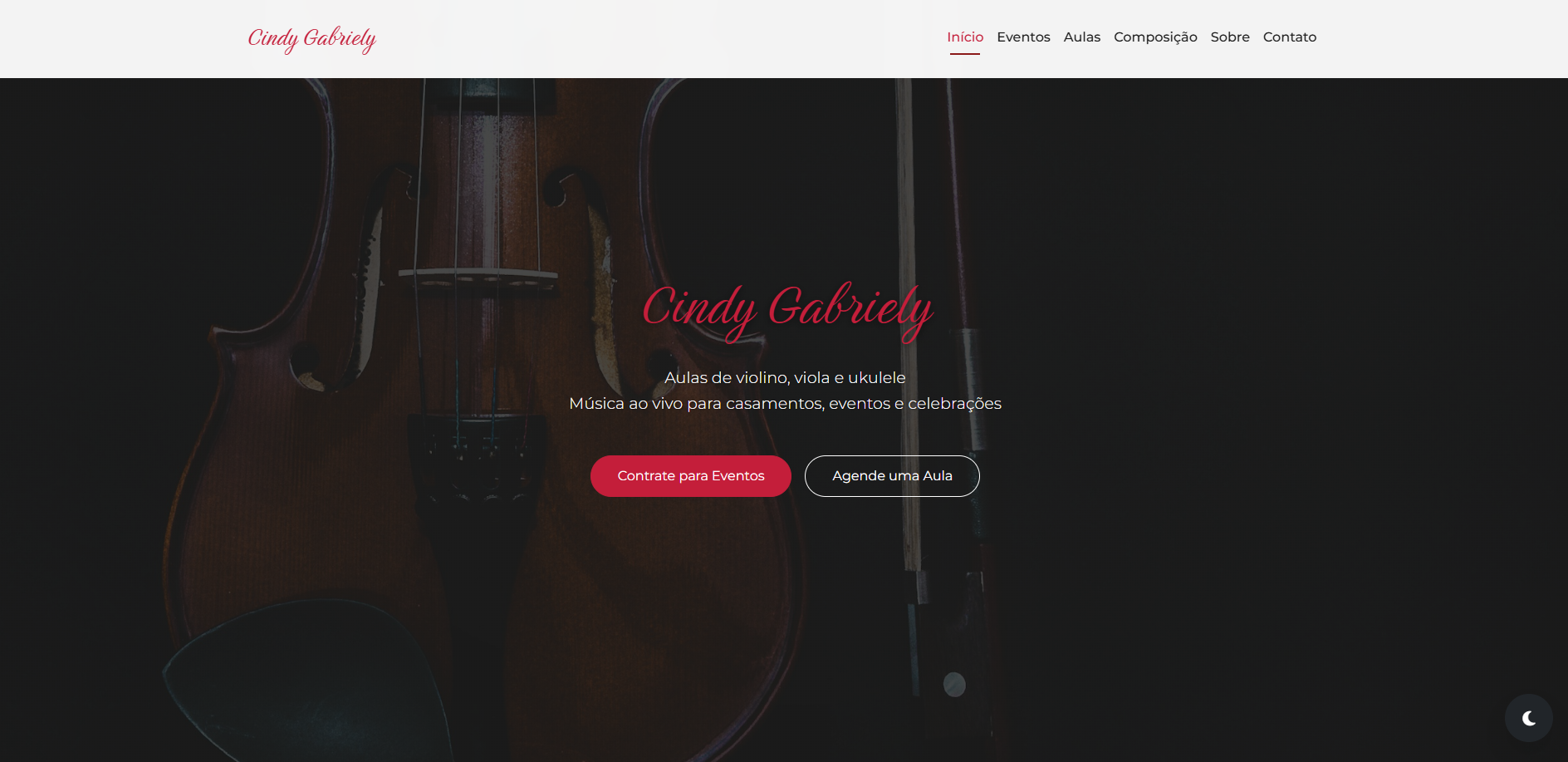 Website showcase white mode